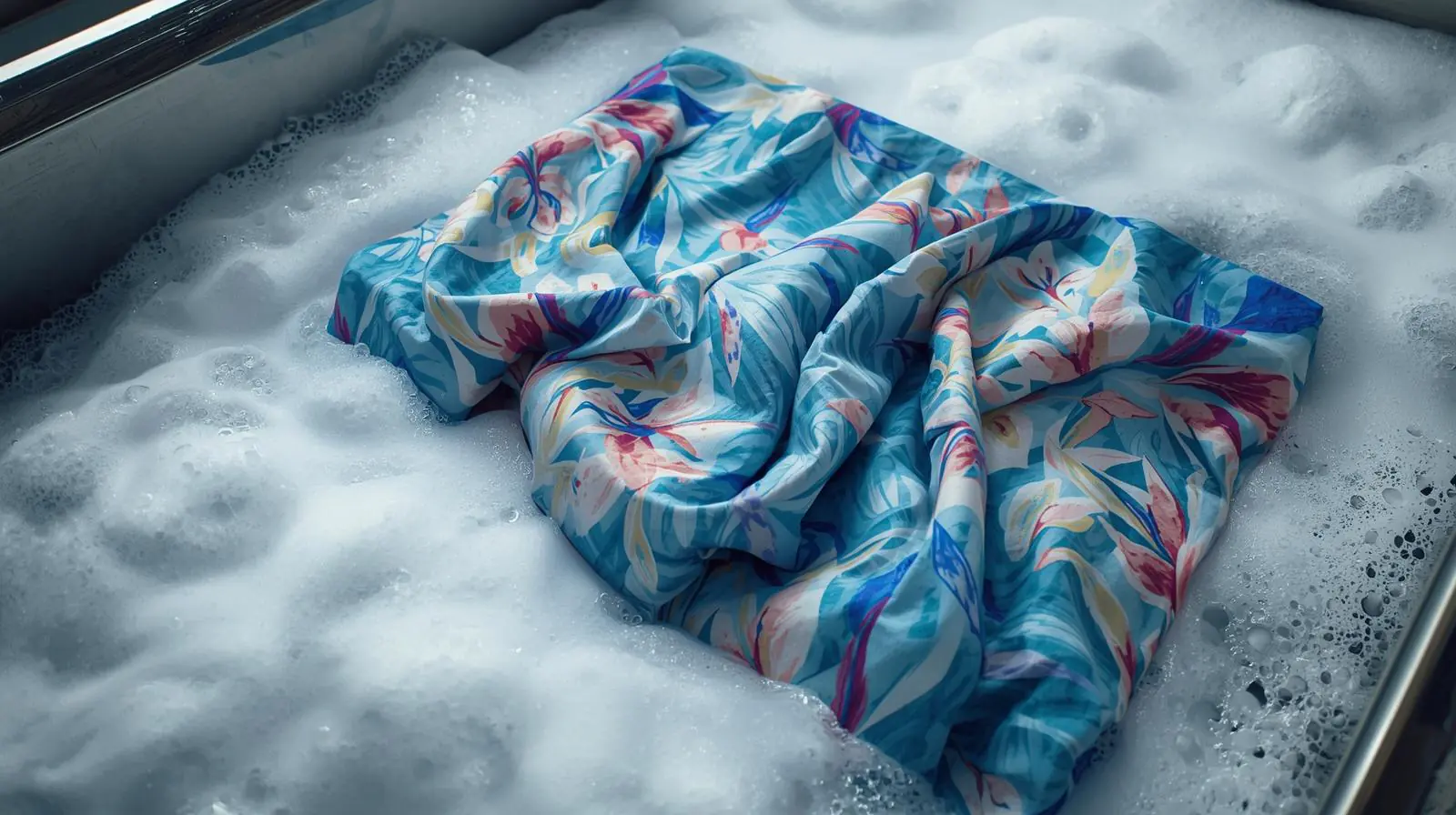 Proses pembilasan sprei